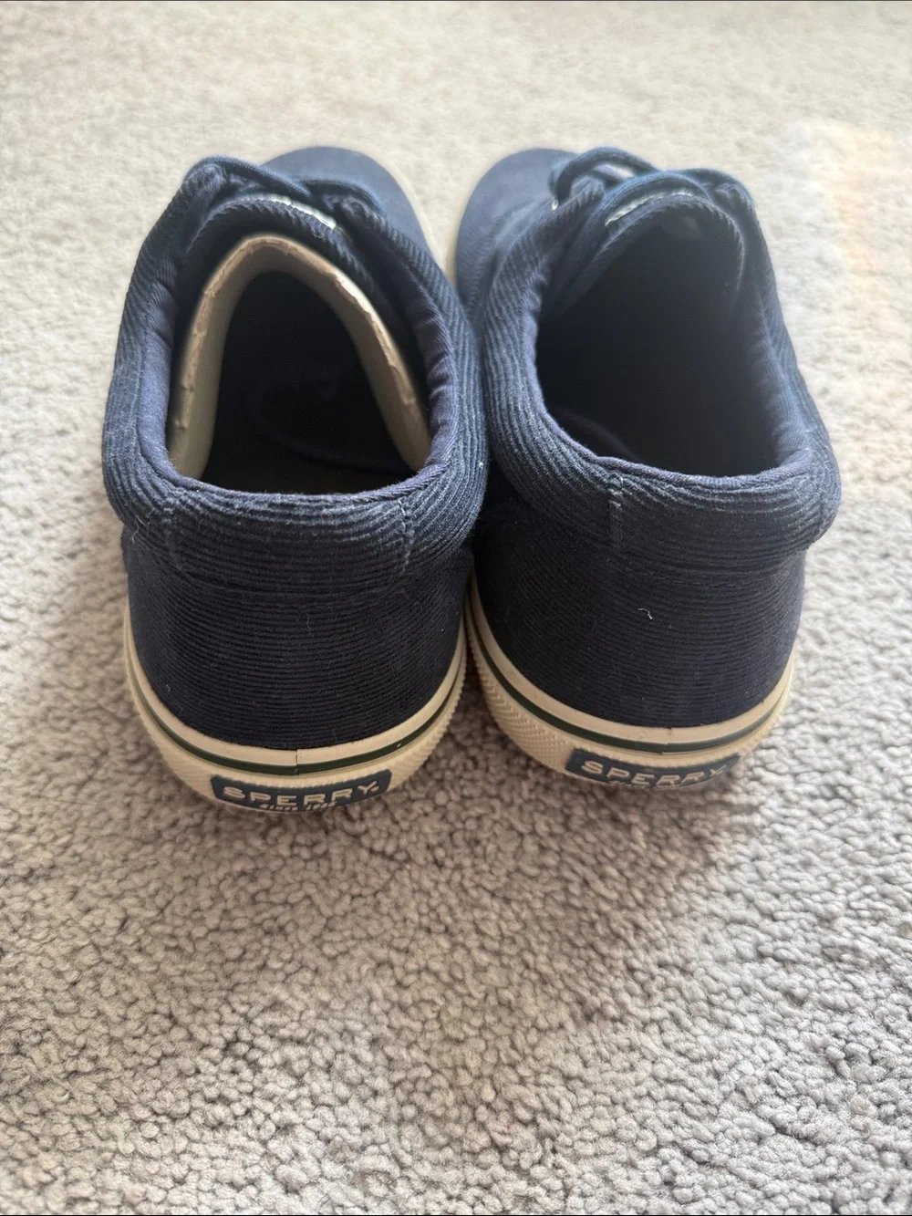 Sperry Men's Dark Navy Canvas Boat Shoes